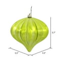 thumbnail image 3 of Vickerman 5.7" Lime Shiny Onion Christmas Ornament, UV treated, Set of 3, 3 of 5