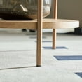 thumbnail image 7 of Round Coffee Table Set of 2, 2-Piece Modern Nesting Coffee Tables with Metal Legs, 2 Tier End Side Tables for Bedroom Office Balcony Yard, Easy Assembly, Natural, 7 of 7