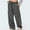 Dark Gray, variant on Women's Y2K Wide Leg Sweatpants - High Elastic Waist Baggy Pants with Pockets & Drawstring
