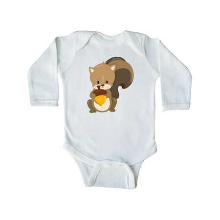 

Inktastic Cute Woodland Animal Squirrel Gift Baby Boy or Baby Girl Long Sleeve Bodysuit