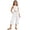 X1 White, variant on Krdevn Girls' Elastic Waist Wide-Leg Pants, Casual Split-Hem Linen-Blend Trousers with Pockets,White