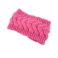 thumbnail image 1 of Bandeau d'Hiver pour Femmes Élasticité Style Simple Protecteur Chaud Oreilles Chunky Accessoires Cheveux Style Simple pour Femmes Pêche Rose, 1 of 6