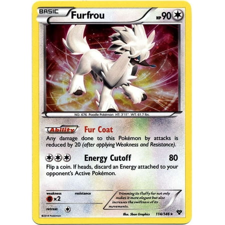 Pokemon X & Y Promo Single Card Rare Holo Furfrou #114