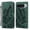 Green, variant on For Google Pixel 10 Pro XL , Pixel 9 Pro XL 6.8" Large Butterfly Pattern Embossed Strong Magnetic Attachment/Closure, Card Slots/Pocket, PU Leather Flip Wallet Case ﻿,Black