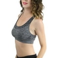 thumbnail image 3 of ToBeInStyle Women's Scoop Neck Racerback Sports Bra, 3 of 6