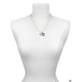 thumbnail image 2 of Delight Jewelry Silver-tone Sister Banner on Clear Crystal Heart - Silvertone Senior Class of 2026 Dome Necklace, 18", 2 of 5
