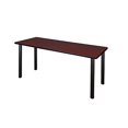 thumbnail image 2 of Regency Kee 60 by 24-Inch Training Table, Mahogany/Black, 2 of 10