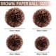 thumbnail image 5 of Inteprter Papel Pom Pom Para Fiesta De Cumpleaños Bolas De Flores Bolas De Papel Pom Pom Kits de decoración para fiestas Marrón 10 pulgadas, 5 of 6