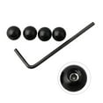 Black 4Pcs Shift Cable Tips Brake Gear Cable Line End Cap Ferrules for