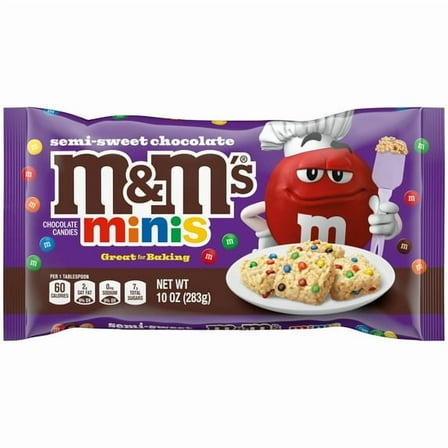 M&M's Minis Semi-Sweet Chocolate Baking Candy - 10 oz Bag pack of 1