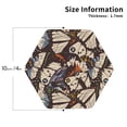 thumbnail image 3 of Disketp Vector Butterflies Funny Coasters,4 Pcs Leather Coasters With Holder, Perfect Housewarming Hostess Gifts,Protect Furniture From Water Marks Scratch And Damage, 3 of 9