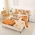 thumbnail image 2 of Erosebridal Kawaii Capybara Kid Bed Sheets, Cartoon Stars Print King Sheets, 4-Piece, 2 of 5
