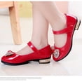 thumbnail image 7 of Girls Dress Shoes Toddler Little Kid Flats Mary Jane School Bowknot Girl Party Ballerina Flat Shoes for Kids Red 28, 7 of 7