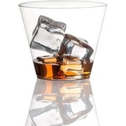50 Count Clear Plastic Cups - 9 oz Plastic Tumblers Disposable Cups