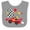 Heather and White, variant on Inktastic Happy 2nd Birthday Red Racing Car Boys or Girls Baby Bib