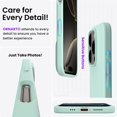 thumbnail image 4 of Funda de teléfono ORNARTO compatible con iPhone 16 Pro 6.3 - Verde menta, 4 of 6