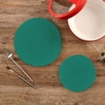 thumbnail image 2 of Solid Color 2 Pack Pot Holders Trivets, Heat Resistant Hot Pads for Kitchen Table Decoration Trivets for Hot Dishes/Pot/Bowl/Teapot/Kitchen Hot Pads Trivets, 7" + 9.45", 2 of 7