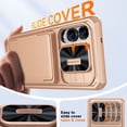 thumbnail image 4 of Oupeigar para Samsung Galaxy S25 Edge Funda Tipo Billetera, Soporte para Tarjetas RFID (4 Tarjetas)&Cubierta de Cámara&Soporte, Funda de Silicona a Prueba de Golpes, Regalo de Navidad-dorado, 4 of 9