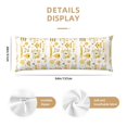 thumbnail image 3 of Honeii Farm Bee Cute Honey Print Long Body Pillowcase 20x54 in,Body Pillow Cover with Zipper,Large Body Pillowcase,Soft Bed Decorative, 3 of 7