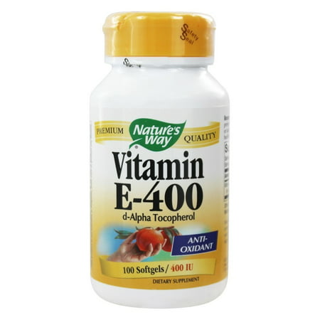 Natures Way vitamine E - 400 UI - d-Alpha Tocopherol- 100 Gélules