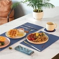 thumbnail image 5 of Fit Meal Prep 200 Pack Disposable Paper Placemats, 14 x 10 Inch Blue with Decorative Wavy Scalloped Edge for Restaurant Catering Dining Table, Baby Kids Birthday Parties, 5 of 7
