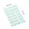 thumbnail image 2 of Raindrops Coffee Tone 3D Plated Gold Foil Letter Stickers for Decorating Orchestral Musical Instruments, 2 of 6