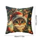 thumbnail image 3 of CaiYueKe Christmas Pillow Cover Holiday Decor Cute Cat Tree Design Linen Throw Pillowcase Seasonal Sofa Bed Couch Decorative Home Accent Festive Gift, 3 of 7
