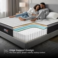 thumbnail image 4 of Springfit 10 Inch Hybrid Mattress, Twin, Medium Plush, Pocket Coils for Motion & Pressure Relief, Knitted Fabric, 4 of 10