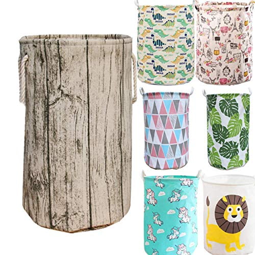 Cotton Fabric Unibedding Storage Basket Bin Tree Stump with Rope Handles Kids Bedroom Stylish Rustic Decorative and Convenient for Laundry Hamper Baby Nursery Cotton Fabric Unibedding Storage Basket Bin Tree Stump with Rope Handles Kids Bedroom Stylish Rustic Decorative and Convenient for Laundry Hamper Baby Nursery
