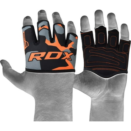 RDX Weight Lifting Grips Pull up Straps Half Cut Gymnastique Lycra Hand Grip (Best Pull Up Grip)