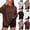 #01 Coffee, variant on Oversized Tops for Women Crewneck Long Sleeve Side Slit Tee Flowy Workout Casual Soft Baggy Shirts, #01 Pink, XL