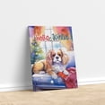 thumbnail image 3 of Watercolor Hello Winter Cavalier King Charles Spaniel Chill Christmas Welcome Vertical Matte Canvas Poster Dog Lover Gifts Wall Art Home Decor - 00016, 3 of 5
