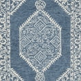 thumbnail image 3 of SAFAVIEH Micro-Loop Esmond Floral Bordered Area Rug, Blue/Ivory, 5' x 8', 3 of 4