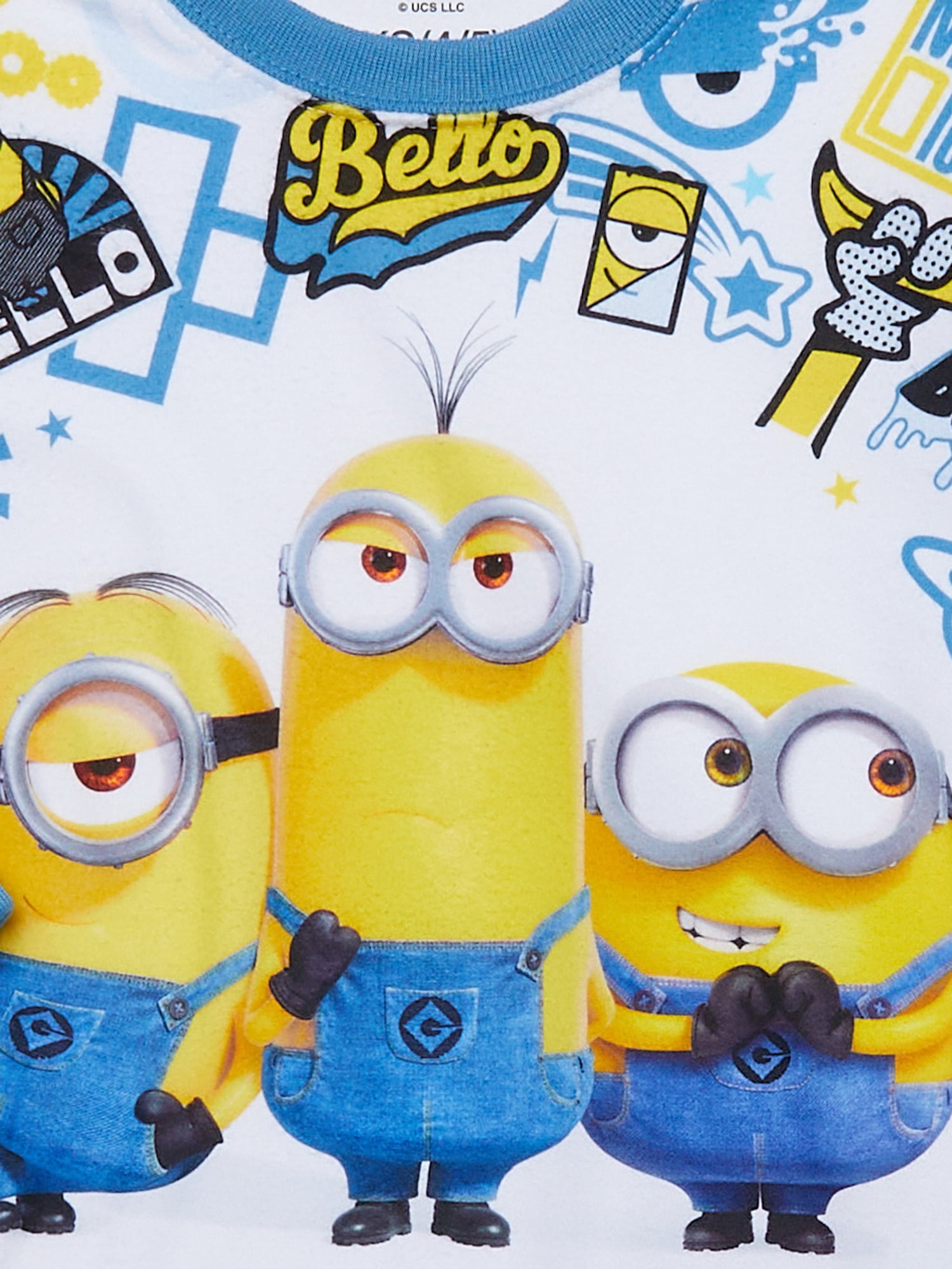 Minions Boys Long Sleeve Top and Pants Pajama Set, 2-Piece, Sizes 4-12