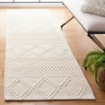 thumbnail image 2 of SAFAVIEH Natura Cahir Diamond Runner Rug, Ivory, 2'3" x 9', 2 of 8