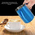 thumbnail image 3 of Taza Vaporizadora De Leche, Tazas Duraderas De Acero Inoxidable Para Espumar Leche Y Café, Para Latte Art, Titanio, Azul, 3 of 7