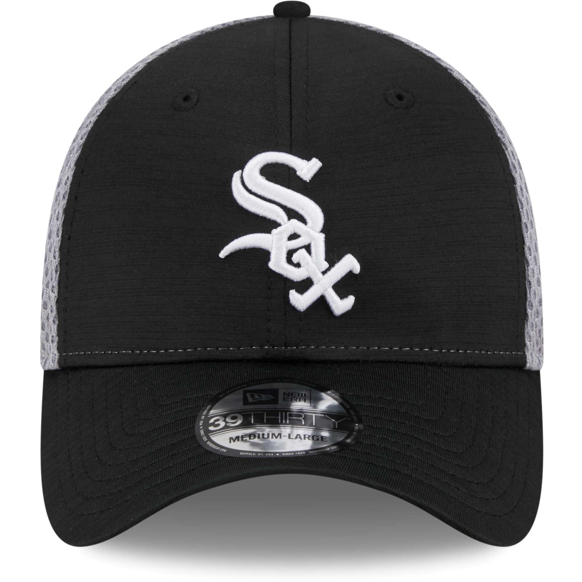 Men's New Era Black Chicago White Sox Neo 39THIRTY Flex Hat