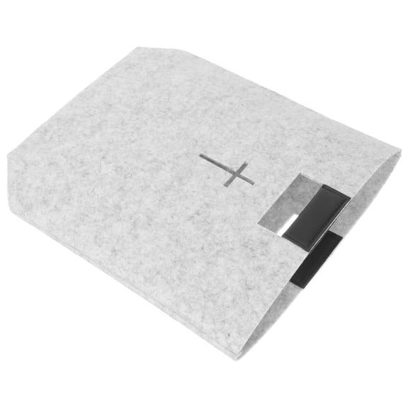 UPOUART 1Set Bible Briefcase Large Bible Cover Felt Handmade 13.4x12.2in for Men Women Church People