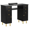 thumbnail image 7 of Ktaxon Manicure Table for Nail Tech with Dust Collector, Storage Drawers & Wrist Cushion, Black, 7 of 7