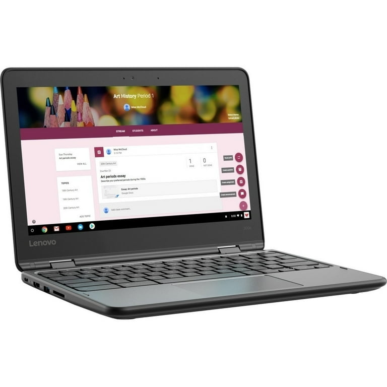 Restored Lenovo 300e Chromebook (2nd Gen) AST 82CE - Flip design - AMD A4 -  9120C / up to 2.4 GHz - Chrome OS - Radeon R4 - 4 GB RAM -