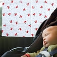 thumbnail image 4 of Car Window Shade for Side Windows 50 in x 70 in White or Pink Cloth with 2 Suction Cups and Drawstring Closure, 4 of 7