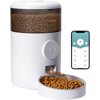 WOPET Automatic Pet Cat Dog Feeders, Wi-Fi Enabled with APP Control, Up to 15 Meals per Day, 4L