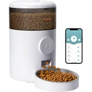 WOPET Automatic Dog Feeders, WiFi Cat Feeder with APP Control, Pets Feeder with Stainless Steel Bowl, 4L