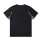 thumbnail image 4 of Blusas y camisas de verano para hombre, de manga corta y cuello redondo, con bloques de color, deportivas, de malla, transpirables y holgadas, de poliéster., 4 of 9