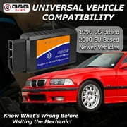 Q&Q BASICS OBD2 Scanner Bluetooth, Auto Fault Code Reader Tool, Bluetooth OBD2 Scanner, Blue Driver OBD2 Scanner for Car Diagnostic Interface