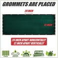 thumbnail image 2 of ColourTree 6' x 50' Green Fence Privacy Screen Windscreen Cover Fabric Shade Tarp Netting Mesh Cloth - Commercial Grade 170 GSM - Cable Zip Ties Included - We Make Custom Size, 2 of 5