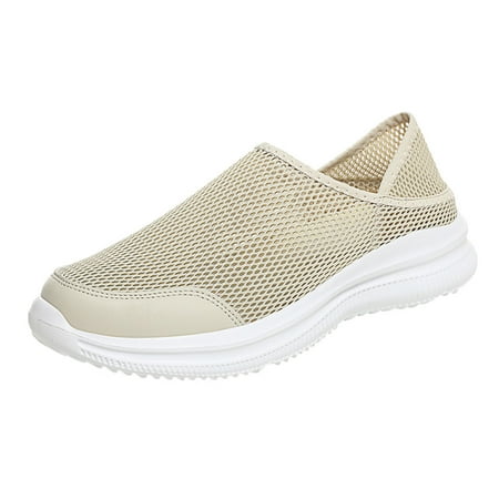 

Sehao chunky shoes for women Fashion Men Mesh Mountaineering Casual Sport Shoes Slip On Solid Color Running Breathable Soft Bottom Sneakers Mesh womens shoes dressy casual