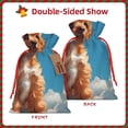 thumbnail image 2 of Pofeuu Blue Sky Cloud Puppy Print Burlap Bags with Drawstrings Drawstring Gift Bags Pouch Bag for Thankgiving Birthday Party Gift Wrapping Treats and Party Favors-Medium, 2 of 9