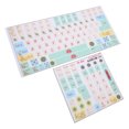 thumbnail image 6 of PVC Keyboard Sticker, Cute Keyboard Sticker, 2Pcs Mechanical Keyboard Sticker Frosted Surfaces Clear Pattern PVC Keyboard Sticker for Universal Desktop, 6 of 8