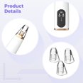 thumbnail image 3 of Aspirador eléctrico para eliminar puntos negros, limpiador de poros para el rostro, 3 cabezales de succión, material ABS, ideal para limpieza facial profunda, 3 of 5